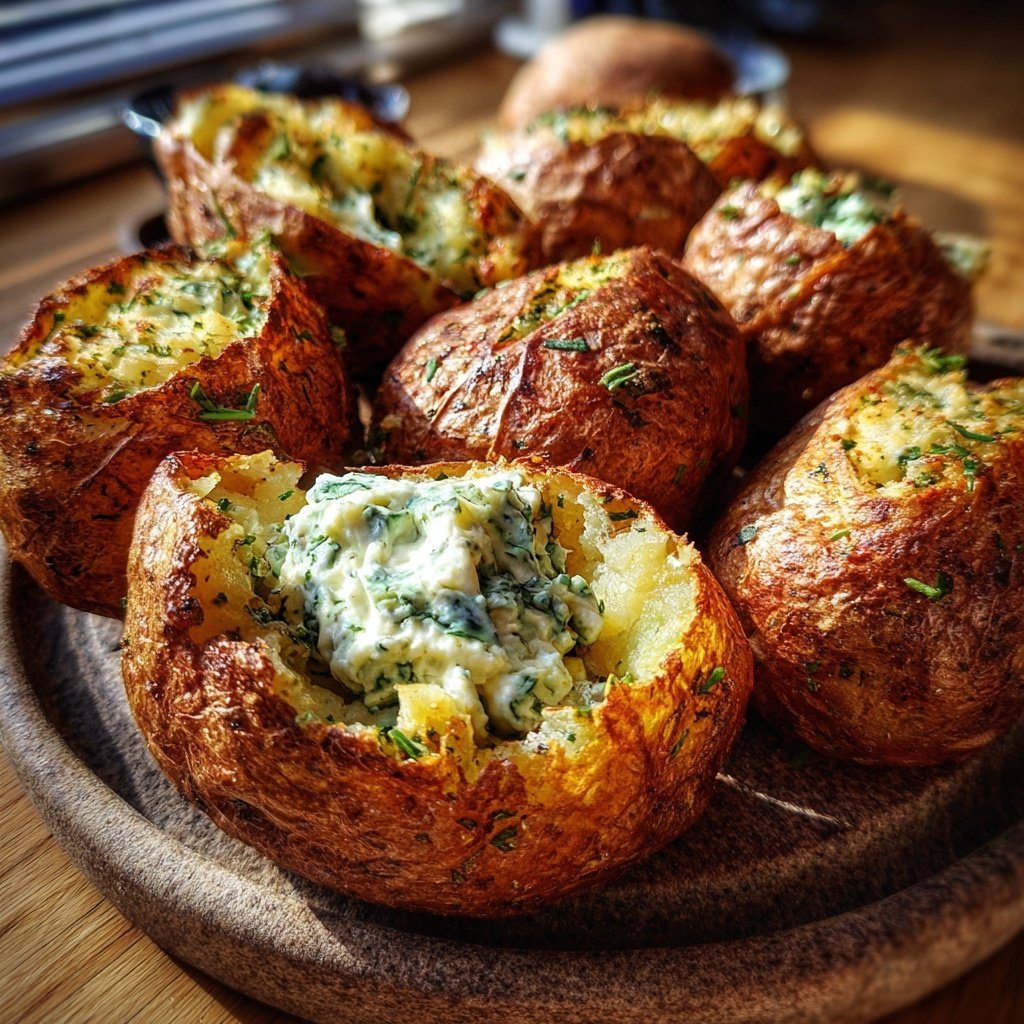 Ofenkartoffeln mit Kräuterquark