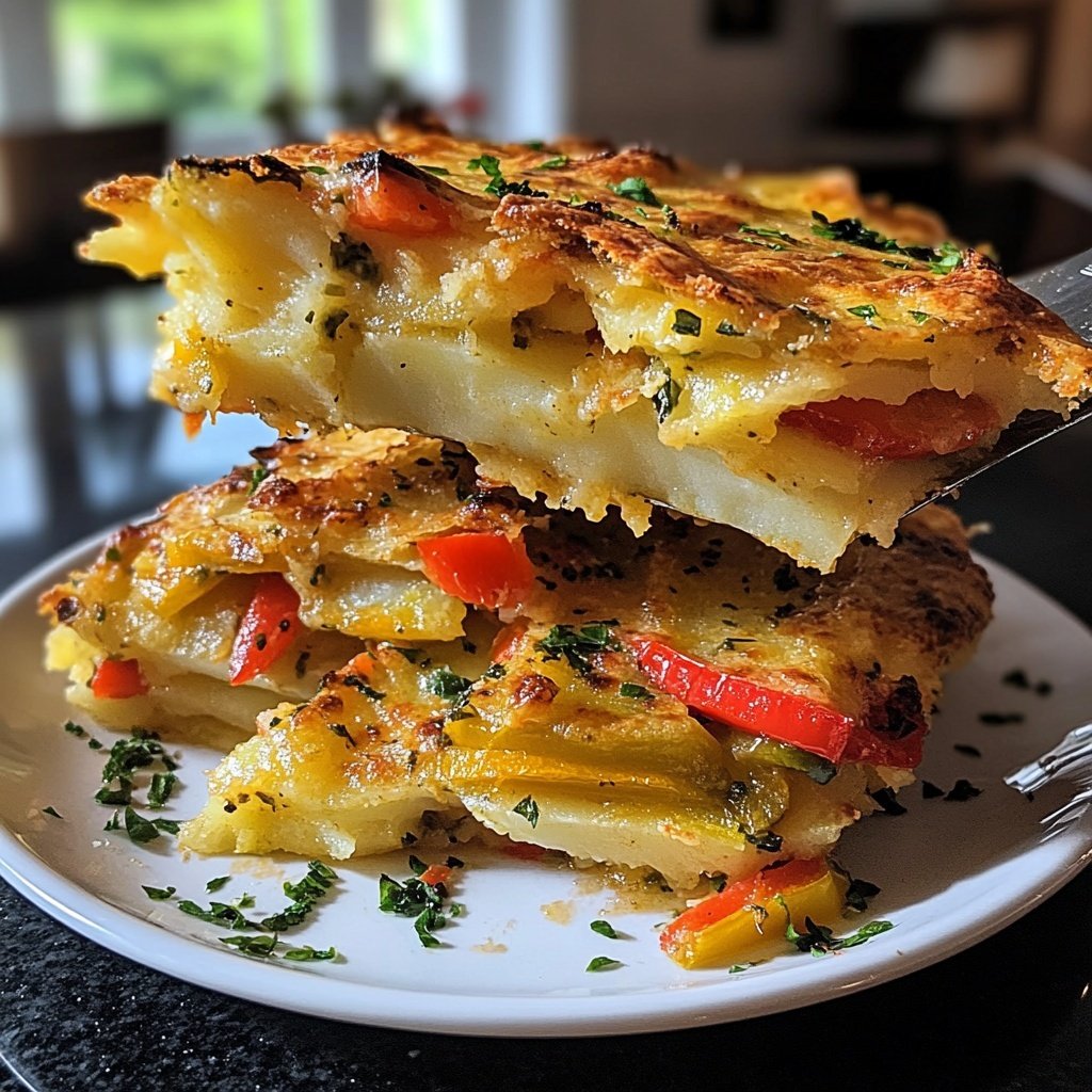 Kartoffelauflauf mit Gemüse