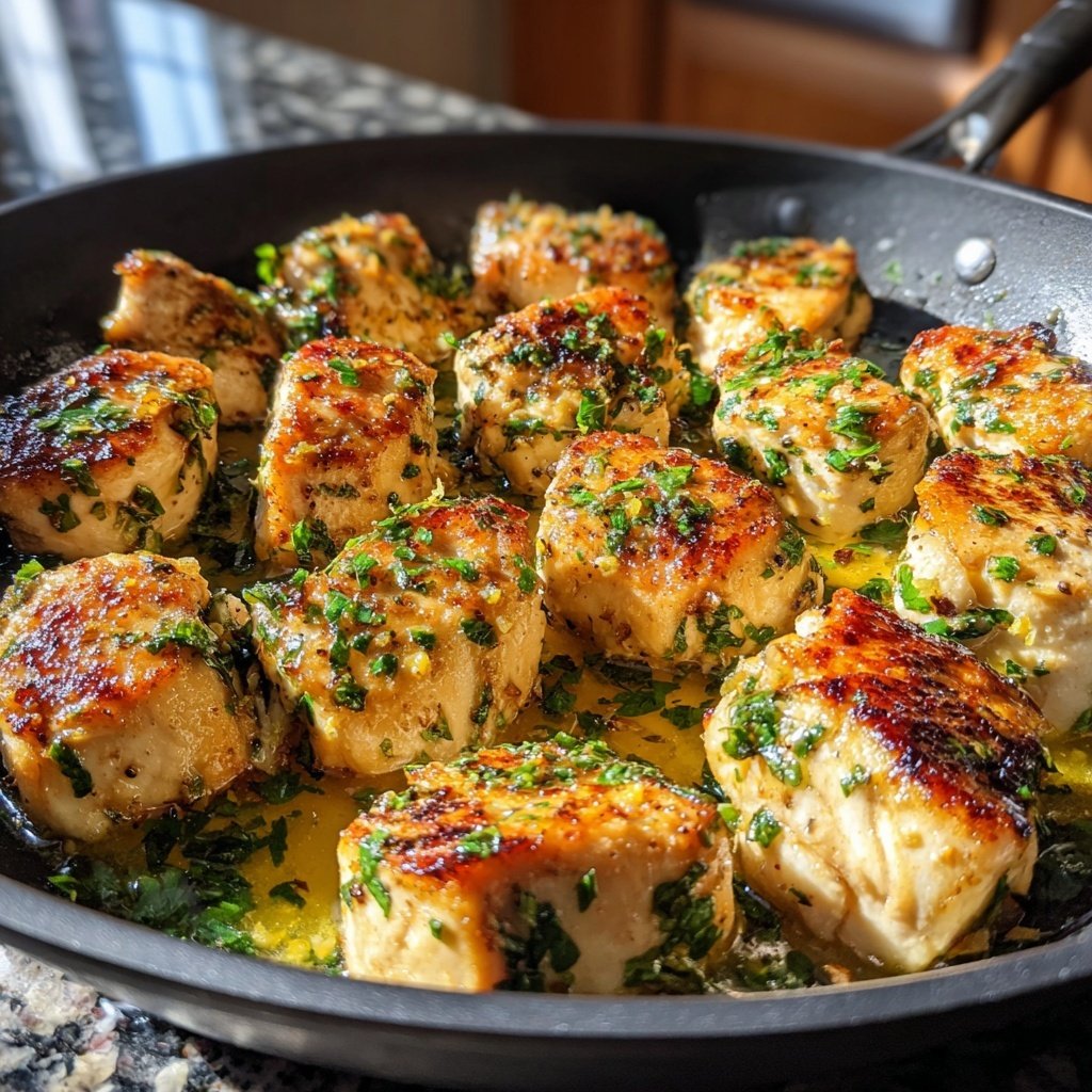 Kalorienarme Hähnchenpfanne Mit Zitronen Kräutern