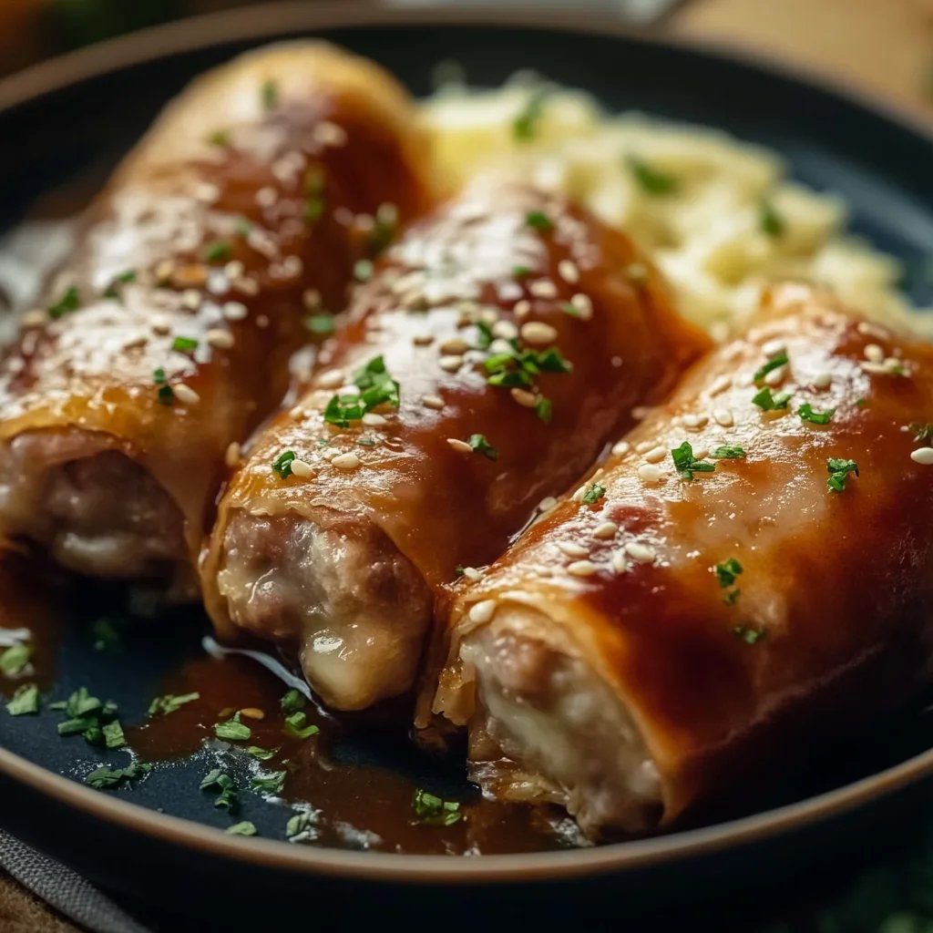 Herzhafte, vegane Rouladen