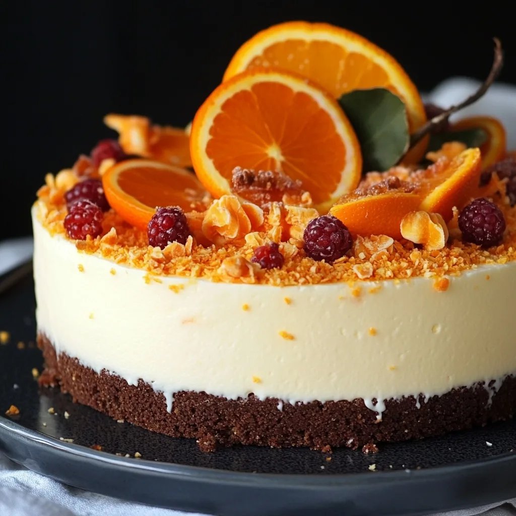 Fruchtige Mohntorte mit Orangencreme