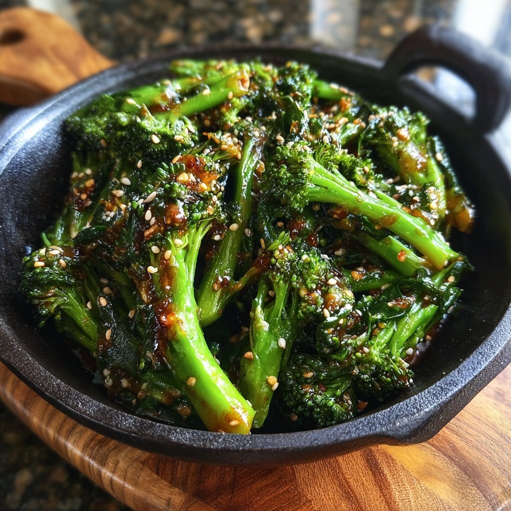 Brokkoli Pfanne Mit Sesam