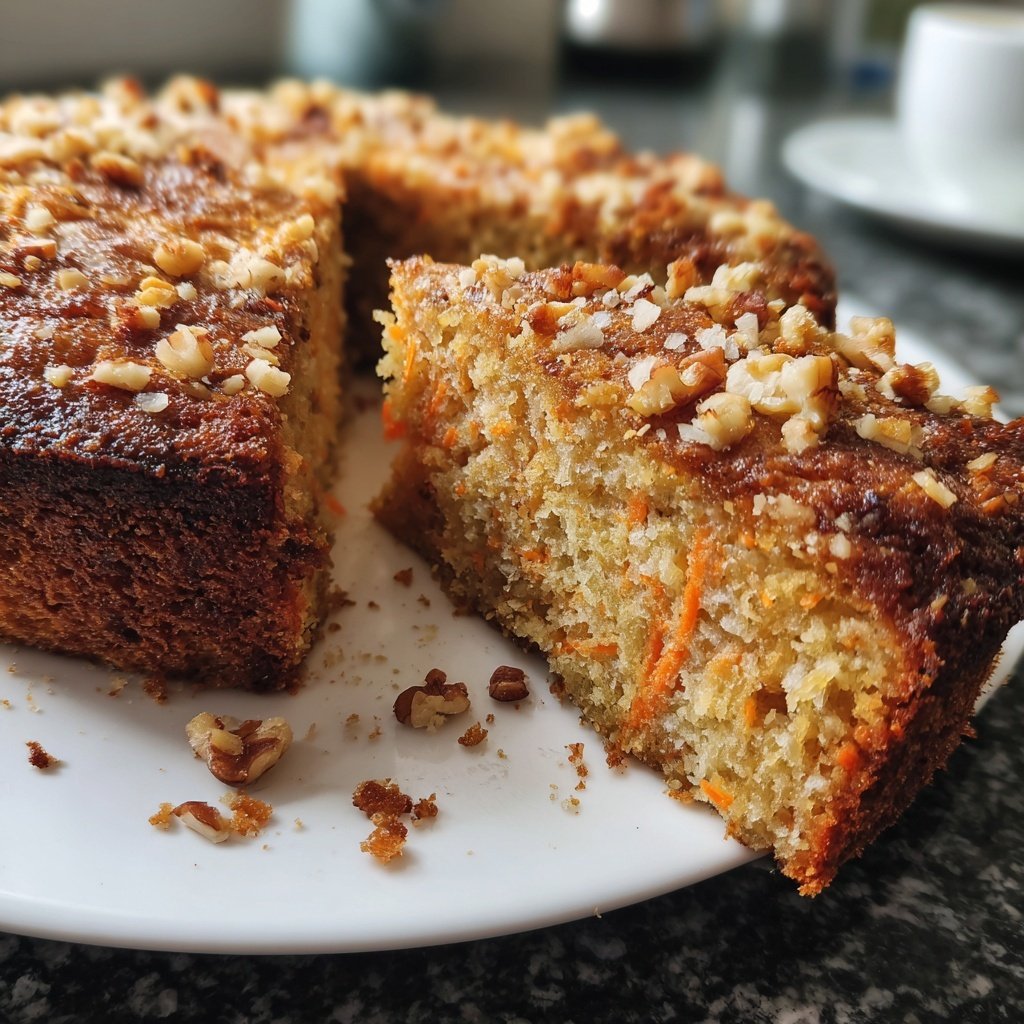 Karottenkuchen Mit Walnuss Streuseln