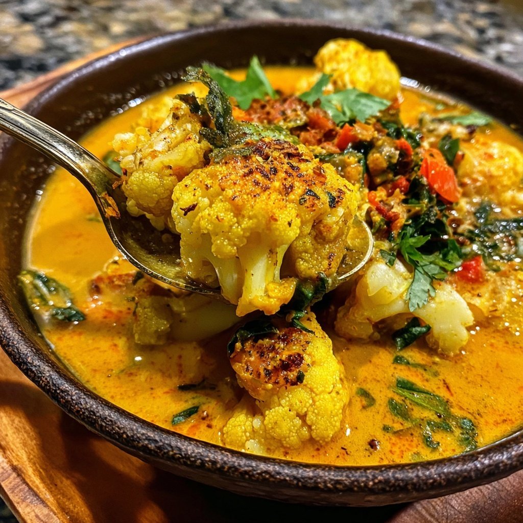 Blumenkohl Curry Mit Kokosmilch